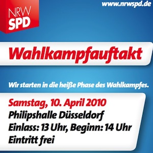 Wahlkampfauftakt der NRWSPD