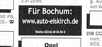 Für Bochum: www.auto-eiskirch.de