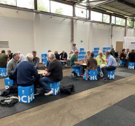 (Bürgerkonferenz 2019: Mobilität von Morgen) Das Mobilitätsspiel wird in vielen Runden gespielt