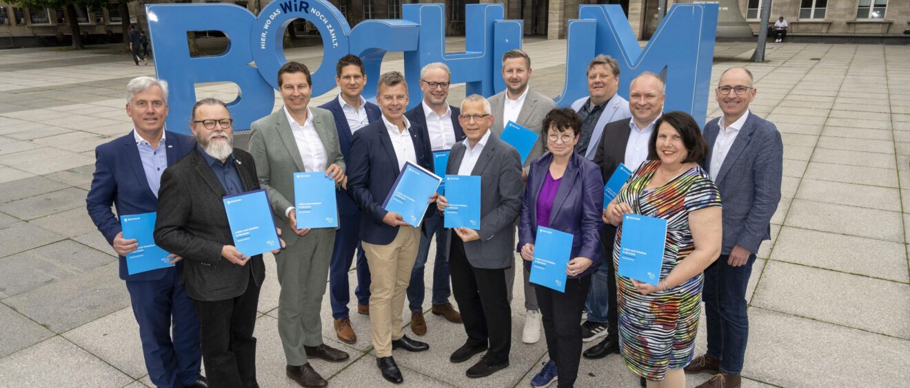 Gründung des Bündnisses "Leben und Arbeiten in Bochum" am 21.06.2024 im Rathaus in Bochum. +++ Foto: Lutz Leitmann/Stadt Bochum
